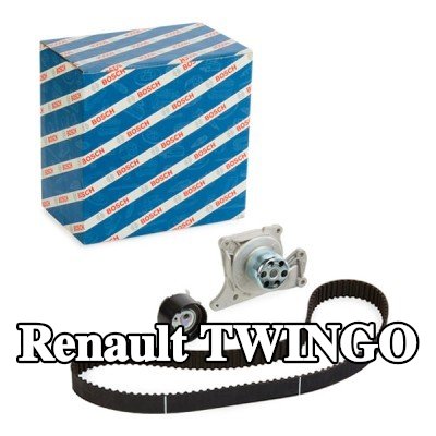 BOSCH مجموعة مضخة المياه وحزام التوقيت عدد الأسنان: 123, Width: 27mm — Renault Twingo