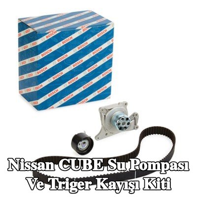BOSCH Su pompası ve triger kayışı kiti Diş Sayısı: 123, Width: 27mm — Nissan Cube