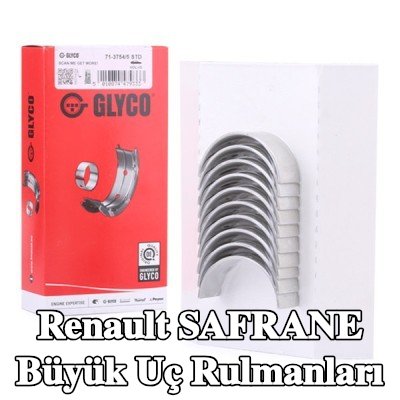 GLYCO Bronz kaplı çelik sırtlı büyük uç rulmanları — Renault Safrane