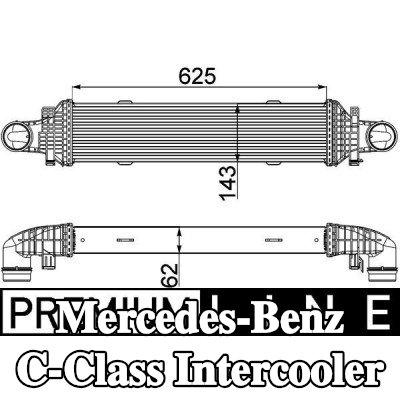 MAHLE Intercooler — Mercedes-Benz C-Class