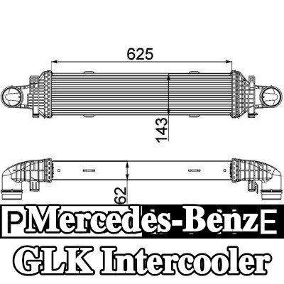 MAHLE Intercooler — Mercedes-Benz Glk