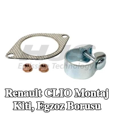 HJS Montaj Kiti, egzoz borusu — Renault Clio