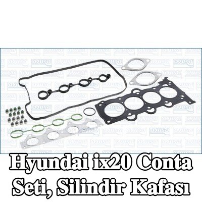AJUSA Conta seti, silindir kapağı contalı silindir kapağı, valf gövdesi contalı, MULTILAYER STEEL — Hyundai ix20