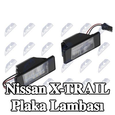 NTY Her iki tarafta plaka lambası — 2012 Nissan X-trail