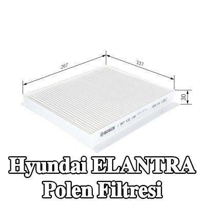 BOSCH Polen filtresi Partikül Filtresi — 2002 Hyundai Elantra