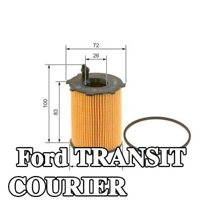 BOSCH فلتر الزيت مع حشية/مانع تسرب — 2016 Ford Transit Courier