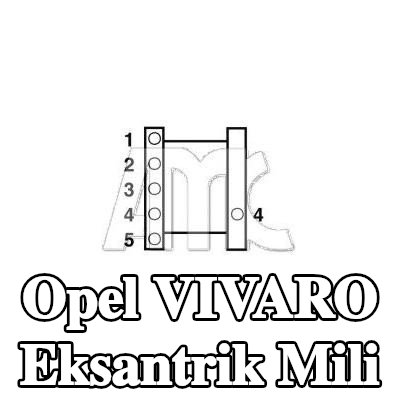 AMC Pimsiz eksantrik mili, conta halkasız — 2002 Opel Vivaro