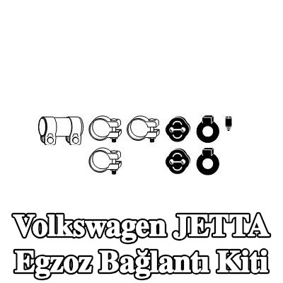 VEGAZ Egzoz bağlantı kiti — 1990 Volkswagen Jetta
