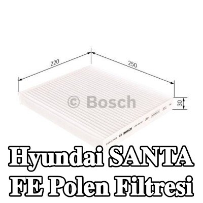 BOSCH Polen filtresi Partikül Filtresi — 2008 Hyundai Santa Fe