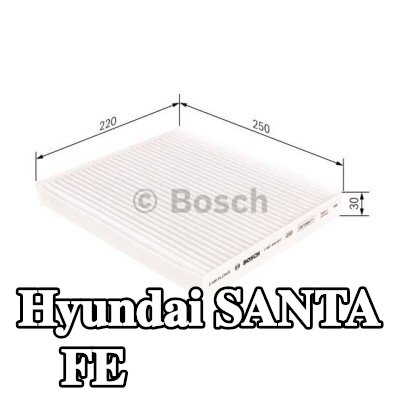 BOSCH مرشح حبوب اللقاح Particulate Filter — 2008 Hyundai Santa Fe
