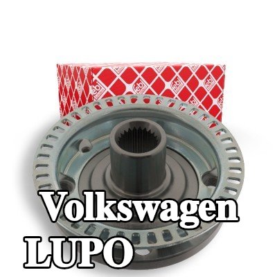 FEBI BILSTEIN محور العجلة المحور الأمامي, مع حلقة مستشعر ABS, بدون محمل عجلة — Volkswagen Lupo