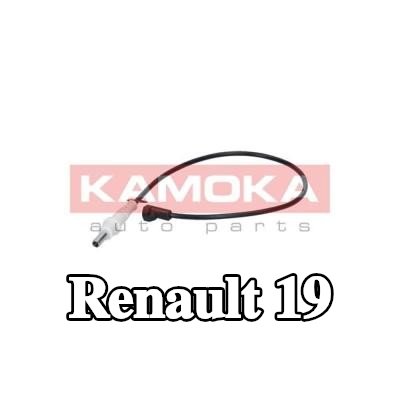 KAMOKA مستشعر تآكل وسادات الفرامل للمحور الأمامي, 255mm — Renault 19
