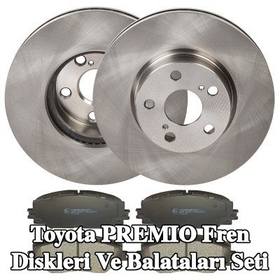 RIDEX Fren diskleri ve balataları seti Ön Aks, içten havalandırmalı — Toyota Premio