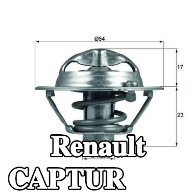 MAHLE ثرموستات 82°C, 54mm, 13, 5mm, مع حشية/مانع تسرب — Renault Captur