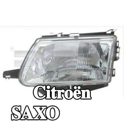 TYC المصباح الأمامي الأيسر, H4, بدون محرك كهربائي — Citroën Saxo