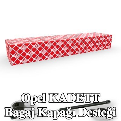 FEBI BILSTEIN Bagaj kapağı amortisörü (Her iki taraf), 550mm — 1990 Opel Kadett