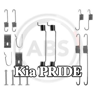 A.B.S. طقم تركيب أحذية الفرامل — Kia Pride