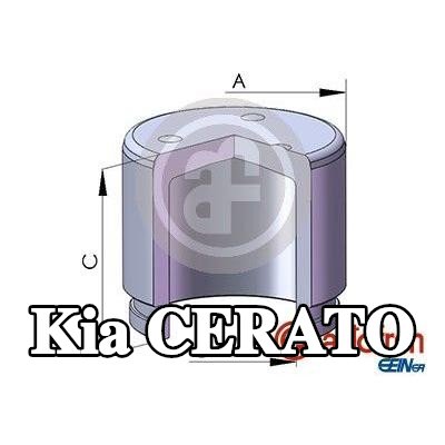 AUTOFREN SEINSA مكبس الفرامل للمحور الأمامي — 2002 Kia Cerato