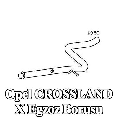 VEGAZ Egzoz Borusu — Opel Crossland X