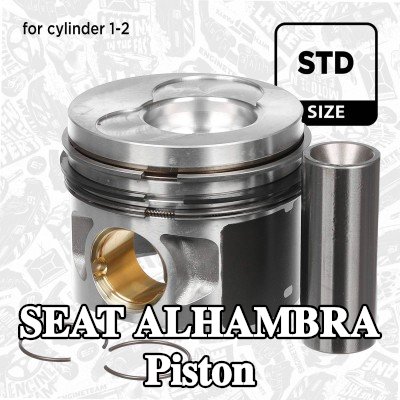 ET ENGINETEAM Piston Şasi üzerinde aks durdurucu, direksiyon silindirinde, silindir için 1, silindir için 2 — 2009 SEAT Alhambra