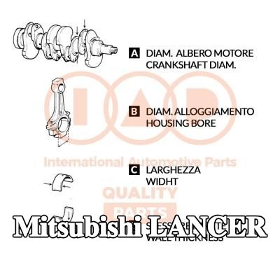 IAP QUALITY PARTS صامولة الدفع، العمود المرفقي — 2005 Mitsubishi Lancer
