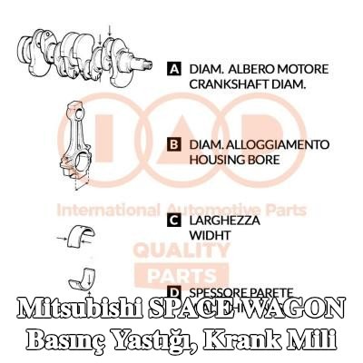 IAP QUALITY PARTS Basınç Yastığı, krank mili — Mitsubishi Space Wagon