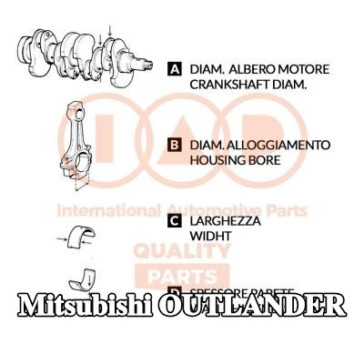 IAP QUALITY PARTS صامولة الدفع، العمود المرفقي — 2003 Mitsubishi Outlander