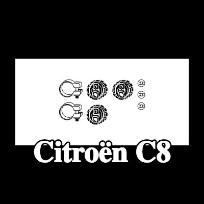 VEGAZ طقم تركيب العادم — 2002 Citroën C8