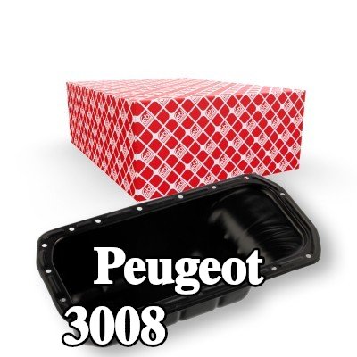 FEBI BILSTEIN حوض الزيت مع سدادة تصريف الزيت, مع حلقة مانعة للتسرب — Peugeot 3008