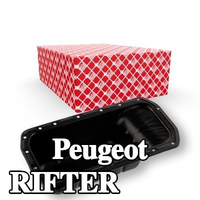 FEBI BILSTEIN حوض الزيت مع سدادة تصريف الزيت, مع حلقة مانعة للتسرب — Peugeot Rifter
