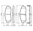 BOSCH Fren balatası seti 17, 7mm, gıcırtı önleyici plaka ile — 2004 Kia Cerato (10)