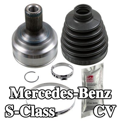 FEBI BILSTEIN طقم مفصل CV المحور الأمامي الأيسر, المحور الأمامي الأيمن, جانب العجلة, مع شحم — Mercedes-Benz S-Class