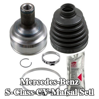 FEBI BILSTEIN Ön aks sol CV mafsal kiti, Ön Aks Sağ, Tekerlek Tarafı, gres ile — Mercedes-Benz S-Class