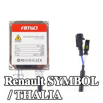 AMiO مقاومات زينون مع مجموعة التثبيت — Renault Symbol / Thalia