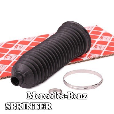 FEBI BILSTEIN طقم غطاء حامل التوجيه المحور الأمامي الأيسر, المحور الأمامي الأيمن, مع مشابك — 2012 Mercedes-Benz Sprinter