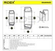 RIDEX Tekerlek yatağı kiti Sol, Arka Aks, Sağ — Renault 4 (2)