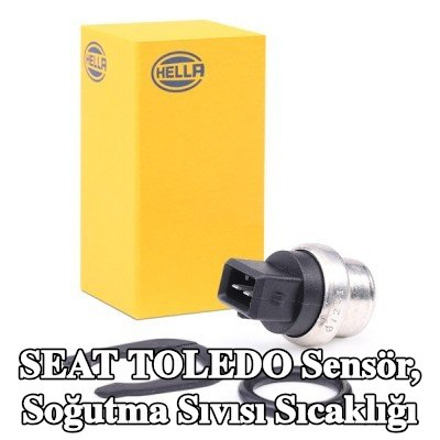 HELLA Sensör, tespit halkalı soğutma suyu sıcaklığı, contalı/sızdırmaz — 1997 SEAT Toledo