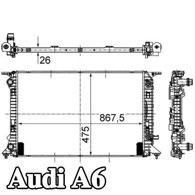 MAHLE مبرد المحرك — Audi A6