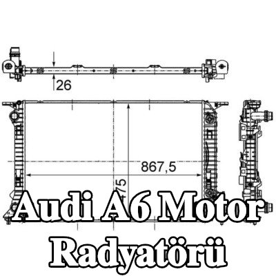 MAHLE Motor radyatörü — Audi A6