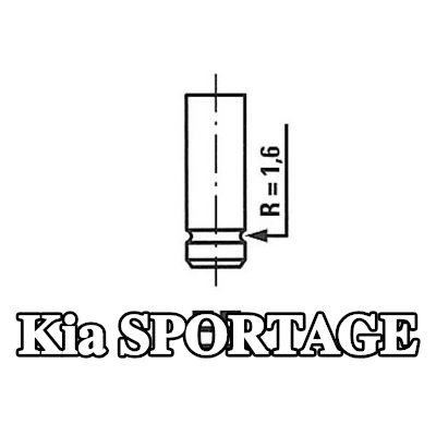 FRECCIA صمام السحب ساق الصمام المطلي بالنيتريد — 2000 Kia Sportage
