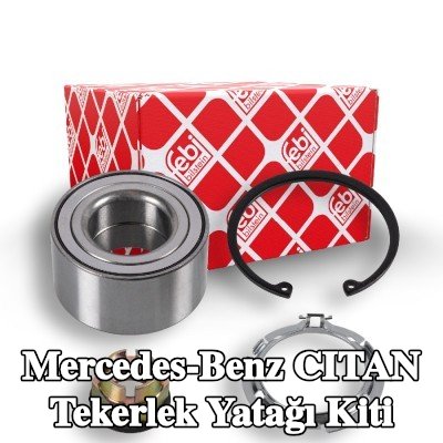 FEBI BILSTEIN Sol ön aks tekerlek yatağı kiti, Ön Aks Sağ, ABS sensör halkalı, entegre manyetik sensör halkalı — 2012 Mercedes-Benz Citan