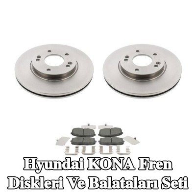 MAPCO Fren diskleri ve balataları seti Ön Aks, Havalandırmalı, gıcırtı önleyici plaka ile — 2017 Hyundai Kona