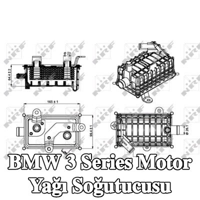 NRF Conta/sızdırmazlık elemanları ile motor yağı soğutucusu, EASY FIT — 1995 BMW 3 Series