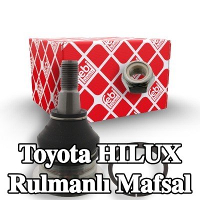 FEBI BILSTEIN Ön Sol Aks Bilyeli Mafsal, Ön Aks Sağ, Üst, 18mm, kilit somunu ile, tutma halkası — Toyota Hilux