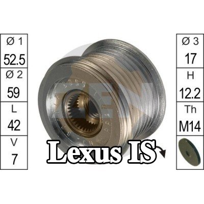 ERA بكرة قابض المولد — Lexus Is