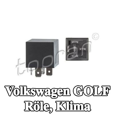 TOPRAN Röle, klima — Volkswagen Golf