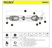 RIDEX Tahrik mili Ön Aks Sağ, 621mm — 1997 Honda Civic (6)