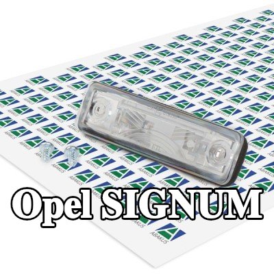 ABAKUS مصباح لوحة الأرقام على كلا الجانبين, بدون لمبة — Opel Signum