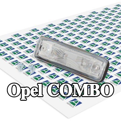 ABAKUS مصباح لوحة الأرقام على كلا الجانبين, بدون لمبة — 2012 Opel Combo