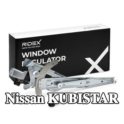 RIDEX مُحرك النوافذ الأيسر, كهربائي, مع محرك كهربائي — Nissan Kubistar